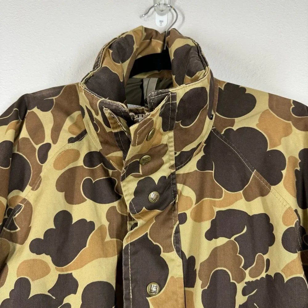 Vintage Columbia Gore-Tex Duck Camouflage Hunting Jacket Outdoors Size Small